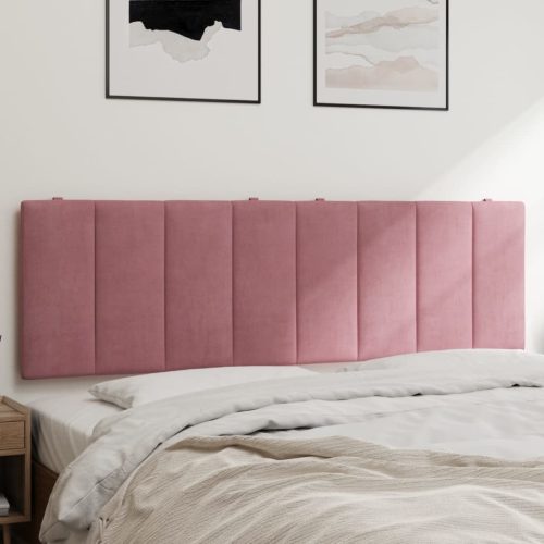 rózsaszín bársony fejtámla párna 160 cm