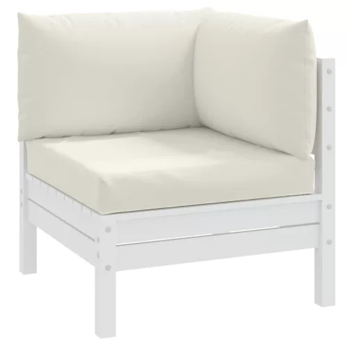 3 db melange krémszínű szövet raklappárna