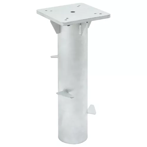 vidaXL ezüstszínű acél beépített napernyő talp 16 x 16 x 39,5 cm