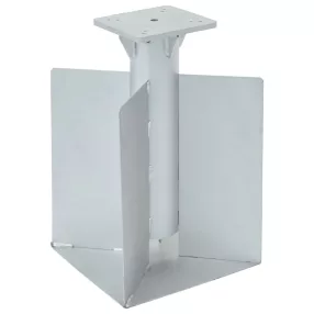   vidaXL ezüstszínű acél beépített napernyő talp 27,5 x 27,5 x 45 cm