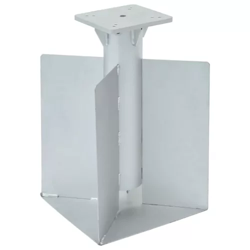 vidaXL ezüstszínű acél beépített napernyő talp 27,5 x 27,5 x 45 cm