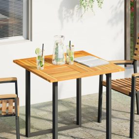 tömör akácfa négyzet alakú asztallap 80 x 80 x 2 cm