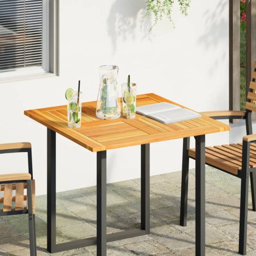 tömör akácfa négyzet alakú asztallap 80 x 80 x 2 cm