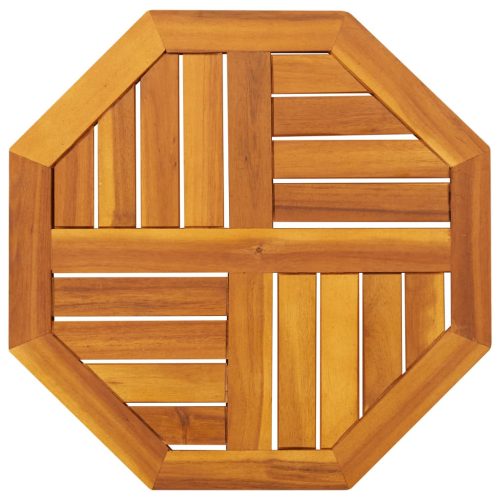 tömör akácfa nyolcszögletű asztallap 50 x 50 x 2 cm