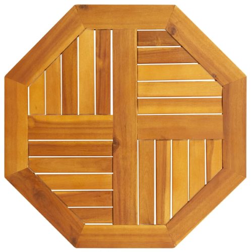 tömör akácfa nyolcszögletű asztallap 60 x 60 x 2 cm