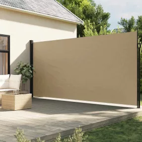 vidaXL bézs behúzható oldalsó napellenző 220 x 300 cm