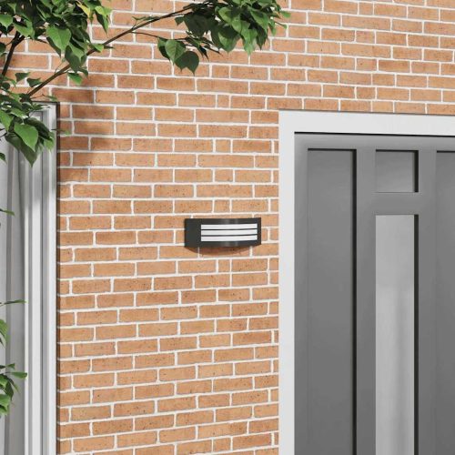 Kültéri fali lámpa Fekete 32 x 10 x 10 cm Rozsdamentes acél