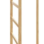 kabátállvány kampókkal és polcokkal 38,5x30x156 cm bambusz