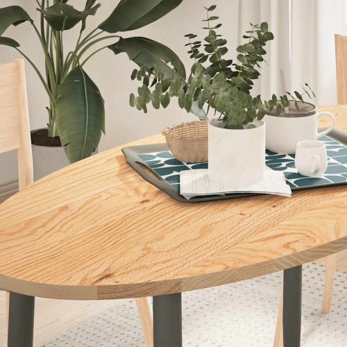 tömör akácfa ovális alakú asztallap 120 x 60 x 2 cm