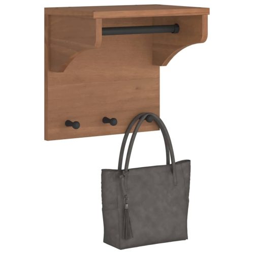 SANDNES tömör fenyőfa falra szerelt kabátállvány 43x30x42 cm