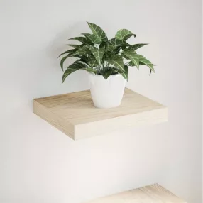 szerelt fa lebegő polc 23 x 23,5 x 4 cm