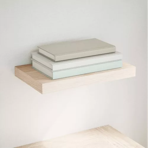 szerelt fa függőpolc 40 x 23,5 x 4 cm