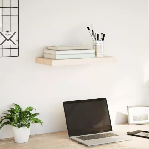 szerelt fa függőpolc 50 x 23,5 x 4 cm