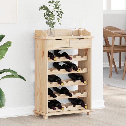 Bor Rack 90x60x30 cm Tömör Fa Fenyő