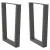 2 db antracitszürke, V-alakú acél étkezőasztal láb 60 x (72-73,3) cm
