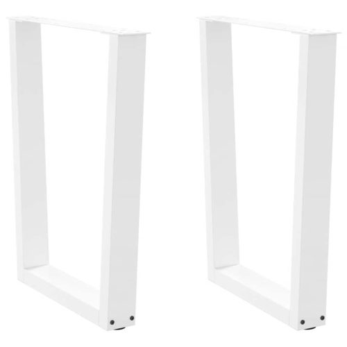 Étkezőasztal lábak V-alakú 2 db fehér 70x(72-73,3)cm acél