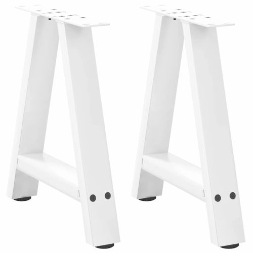 2 db A-alakú fehér dohányzóasztal láb 50 x (42-43) cm acél
