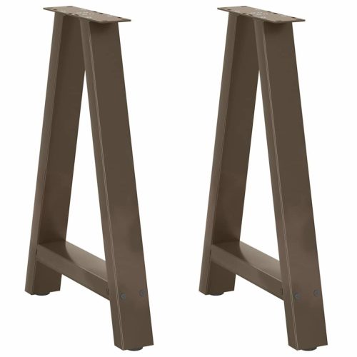 2 db A-alakú étkezőasztal láb 50x(72-73) cm acél