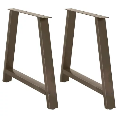 2 db A-alakú étkezőasztal láb 90 x (72-73) cm acél