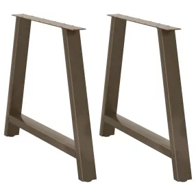   2 db A-alakú étkezőasztal láb 100 x (72-73) cm acél étkezőasztal láb