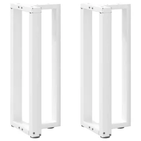   vidaXL 2 db fehér, T-alakú acél konzolasztal láb 38x25x(72-73) cm