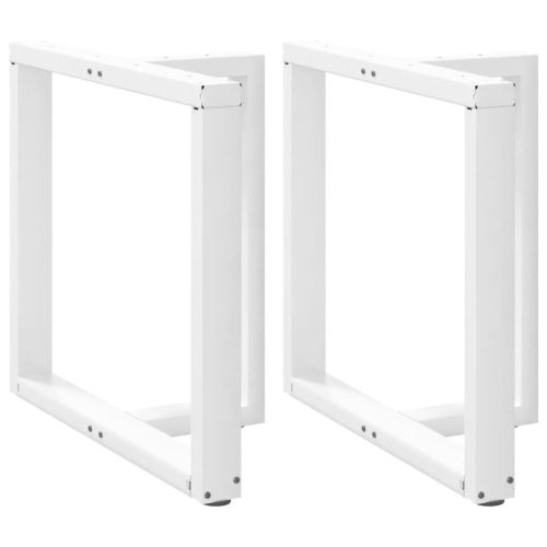 2 db fehér, T-alakú étkezőasztal láb 70x35x(72-73) cm acél étkezőasztal láb