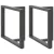 2 db antracitszürke, T-alakú acél étkezőasztal láb 90x35x(72-73) cm