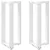 2 db T-alakú bárasztalláb, fehér, 50x35x(90-91) cm, acél