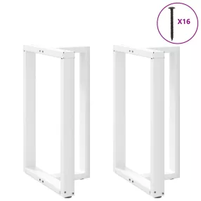   2 db T-alakú bárasztalláb, fehér, 60x35x(90-91) cm, acél