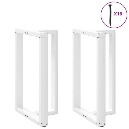 2 db T-alakú bárasztalláb, fehér, 60x35x(90-91) cm, acél
