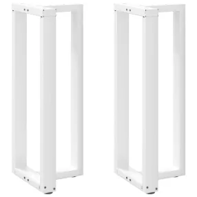   2 db T-alakú bárasztalláb, fehér, 40x35x(100-101) cm, acél