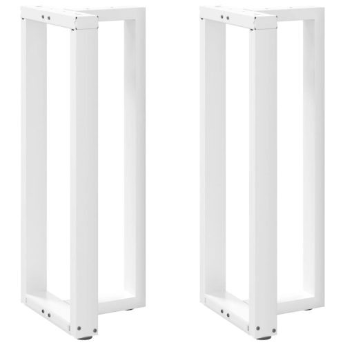 2 db fehér, T-alakú acél bárasztalláb 50x35x(100-101) cm