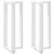 2 db fehér, T-alakú acél bárasztalláb 50x35x(100-101) cm