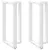2 db fehér, T-alakú acél bárasztalláb 60x35x(100-101) cm