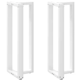   2 db fehér, T-alakú acél bárasztalláb 50x35x(110-111) cm