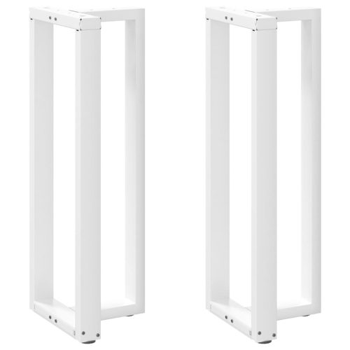 2 db fehér, T-alakú acél bárasztalláb 50x35x(110-111) cm