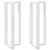 2 db fehér, T-alakú acél bárasztalláb 50x35x(110-111) cm