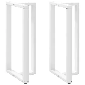   2 db T-alakú bárasztalláb, fehér, 60x35x(110-111) cm, acél