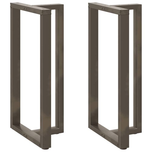 2 db fekete, T-alakú acél bárasztalláb 60x35x(110-111) cm