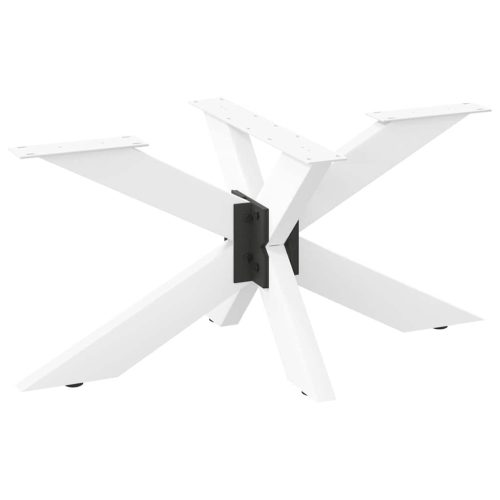 pók alakú dohányzóasztal láb fehér 98x58x(42-43) cm acél