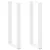 2 db U alakú bárasztalláb, fehér, 40 x (100-101) cm, acél