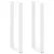 2 db U alakú bárasztalláb, fehér, 40 x (110-111) cm, acél