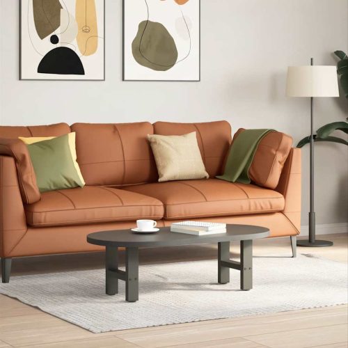 2 db antracitszürke acél dohányzóasztal láb 40x(30-31) cm
