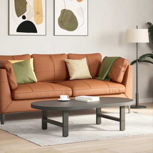 2 db antracitszürke acél dohányzóasztal láb 60 x (30-31) cm