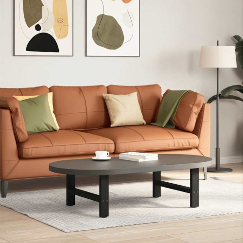 2 db fekete acél dohányzóasztal láb 70 x (30-31) cm