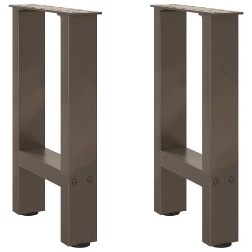 2 db natúr acél dohányzóasztal láb 28 x (42-43) cm acél