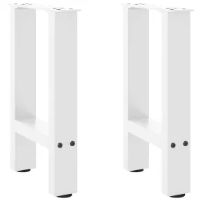 2 db fehér dohányzóasztal láb 38 x (42-43) cm acél