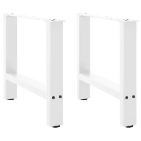 2 db fehér dohányzóasztal láb 60 x (42-43) cm acél