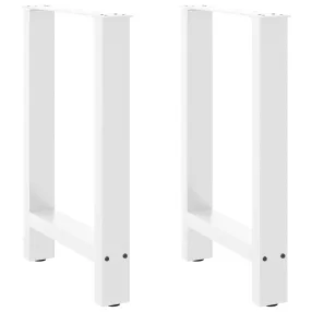   2 db fehér étkezőasztal láb 50 x (72-73) cm acél étkezőasztal láb