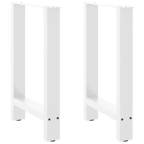 2 db fehér étkezőasztal láb 50 x (72-73) cm acél étkezőasztal láb